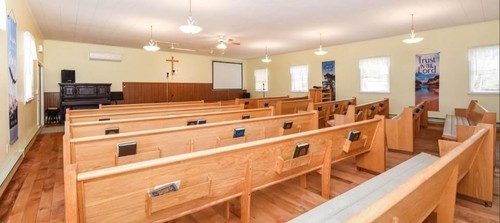 Wooden church pews padded - pews, 11'