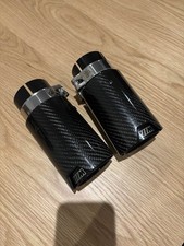 2 BMW M gloss black exhaust