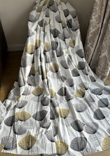 STUNNING SANDERSON DANDELION CLOCKS SINGLE/ DOOR CURTAIN 92 X 89 INCHES