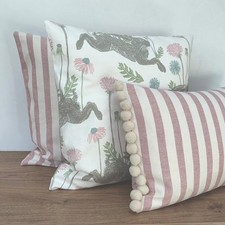 Pink Hare and Deckchair Stripe