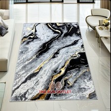 Grey Black Gold Marble Modern