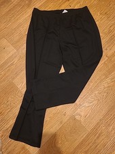 Ladies Damart Size 18 Black Elasticated Trousers
