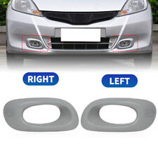 Pair Front Bumper Fog Light Lamp Cover Grille Trim For Honda Jazz 2011-2015 2012