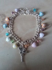 Brand New Multi Coloured Tinkerbell Fairy Charm Bracelet