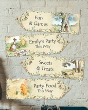 Personalised Winnie the Pooh Arrows - Birthday Christening, Baby Shower, Parties