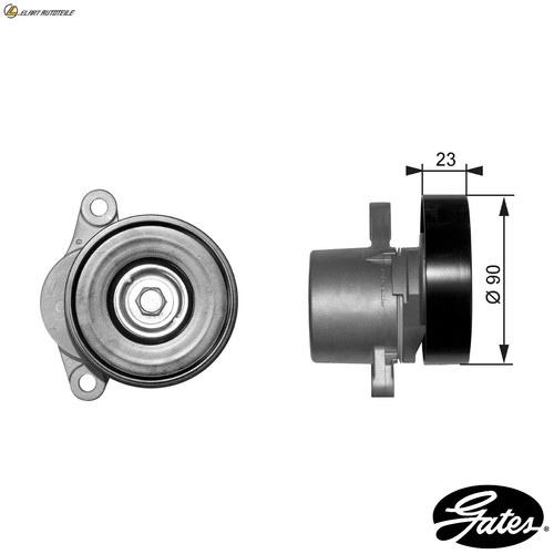 Belt tensioner ribbed - v-ribbed,