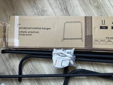 Windproof Clothes Rail, Metal Clothing Rail For Hanging Garments, Dresses, Coats