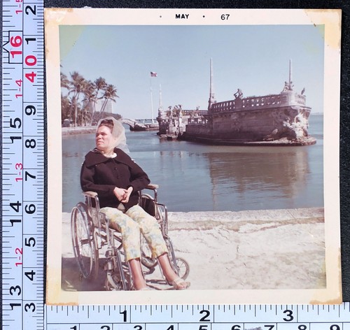 1967 woman wheelchair crippled - woman,