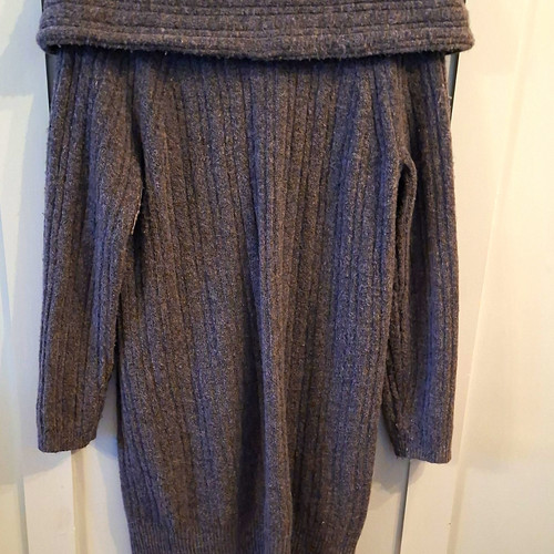 Grey cable knit off - f&f,