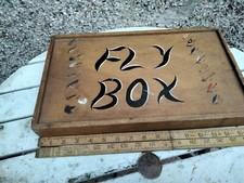  Vintage  fly fishing case box 
