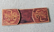 VINTAGE WOODEN FOLDING BOOK