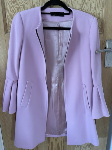 Zara women pink coat size - coat,