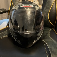 Caberg V2 407 Hellracer II Motorcycle Helmet Size Medium Flip Up