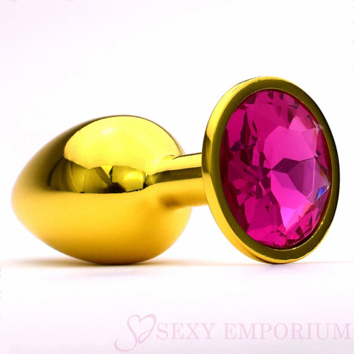 Metal butt plug - metal, smooth