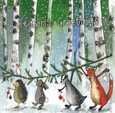 Alex Clark ~ Christmas Friends ~ Single Christmas Card ~SINGLE CARD app 14cm