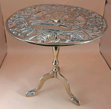 Vintage brass trivet plant - vintage,