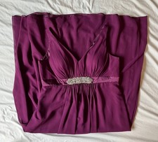 BRAND NEW jora collection Women's Purple Evening Dress with Matching Shawl