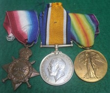 WW1 Trio & Plaque - Pte. Dent