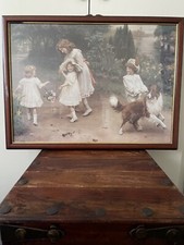 1907 Arthur J Elsley, "Meeting In The Park  Framed Picture Copy 530mm ×710mm