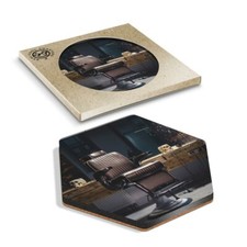 Hexagon coaster vintage - hexagon,