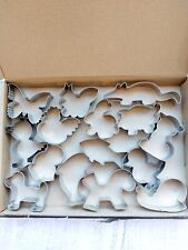 mini cookie biscuit cutter shapes animals cat dog duck donkey squirrel pig whale