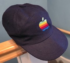 Genuine Vintage Apple Mac Registered Trademark Logo Baseball Cap 