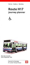 Route H17 London Bus Timetable