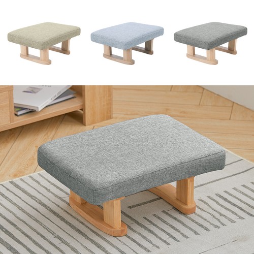 Small wooden sofa stool - small,