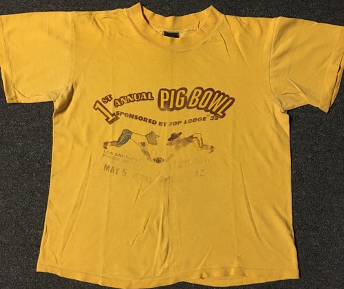Vtg 70s pig bowl lapd - lapd, vs