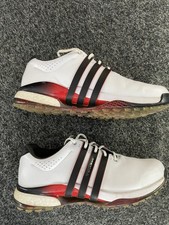 Adidas Tour360 Men's Golf Shoes Leather, White/Red/Black UK 8