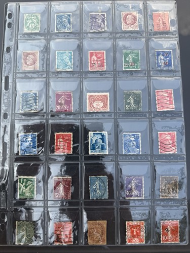 French postage stamps from the - from,