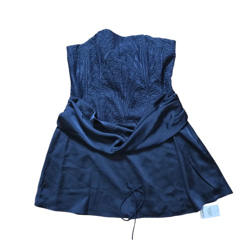 Boohoo navy textured - navy, sheer