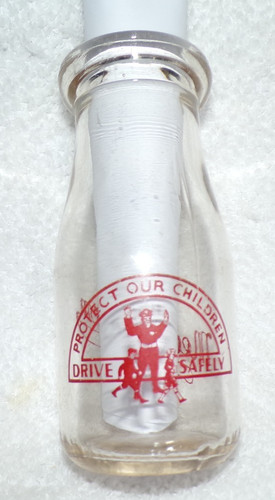 Vtg milk bottle med - bottle:, med-o-bloom