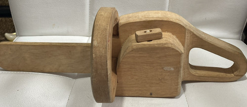 Wooden toy chainsaw tool - wooden,