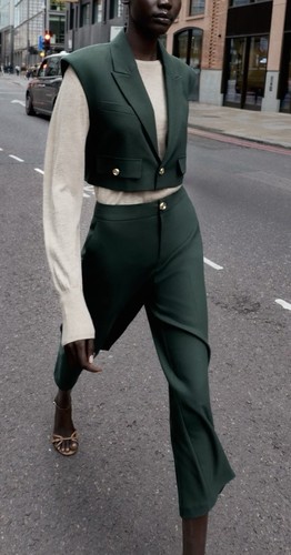 Cropped trouser suit trousers - trouser,