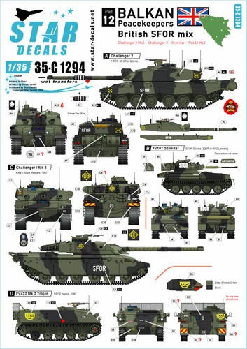 Star decals c1294 balkan - 35-c1294,,