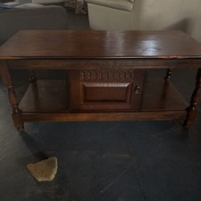 Vintage Coffee Table Old Charm oak Style Used But still sturdy