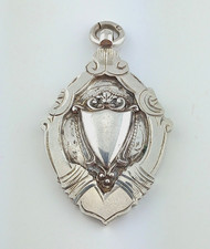 VINTAGE GEORGE V FULLY VACANT SILVER WATCH FOB HALLMARKED CHESTER 1931 11.5g