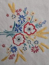 Vintage White  Embroidered