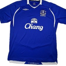 Everton FC Umbro Home Men's XL  Shirt 2008/09 Chang Sponsor Vintage Football Top
