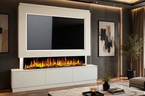 Media wall including electric - media,