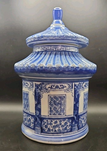 Vtg porcelain chinoiserie - porcelain, blue