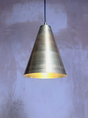 Industrial solid brass - solid, pendant