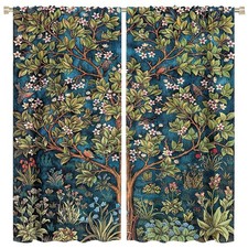 William Morris Curtains,Retro