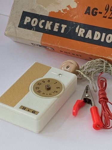 Vintage crystal radio - vintage,