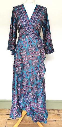 Maxi wrap dress s long - 8,