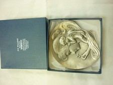 Antique Pewter Plate Bowl Art