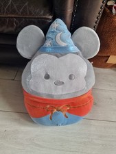 Large Squishmallows 100 Years Shiny Sorcerer Mickey Mouse Soft Cuddly Plush Toy