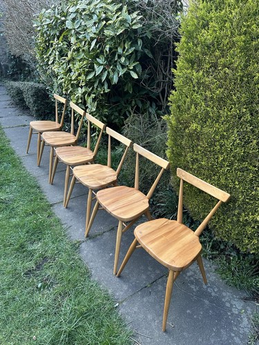Six vintage ercol adult size - vintage,