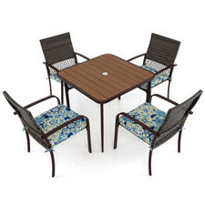 COSTWAY 5 Pieces Patio Dining